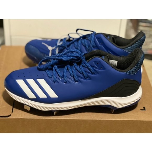 Adidas Men's Royal Blue Icon Bounce Baseball Cleats Spikes Size 11.5 New No Box - Picture 2 of 7
